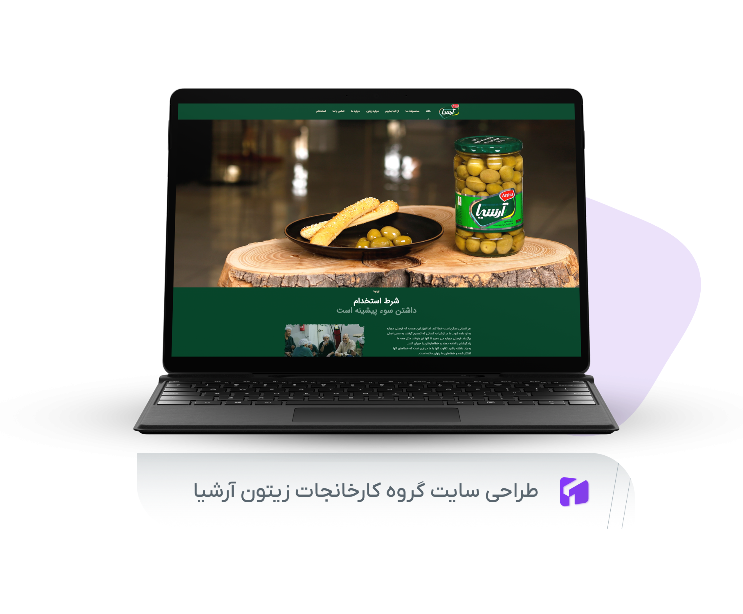 طراحی سایت زیتون آرشیا